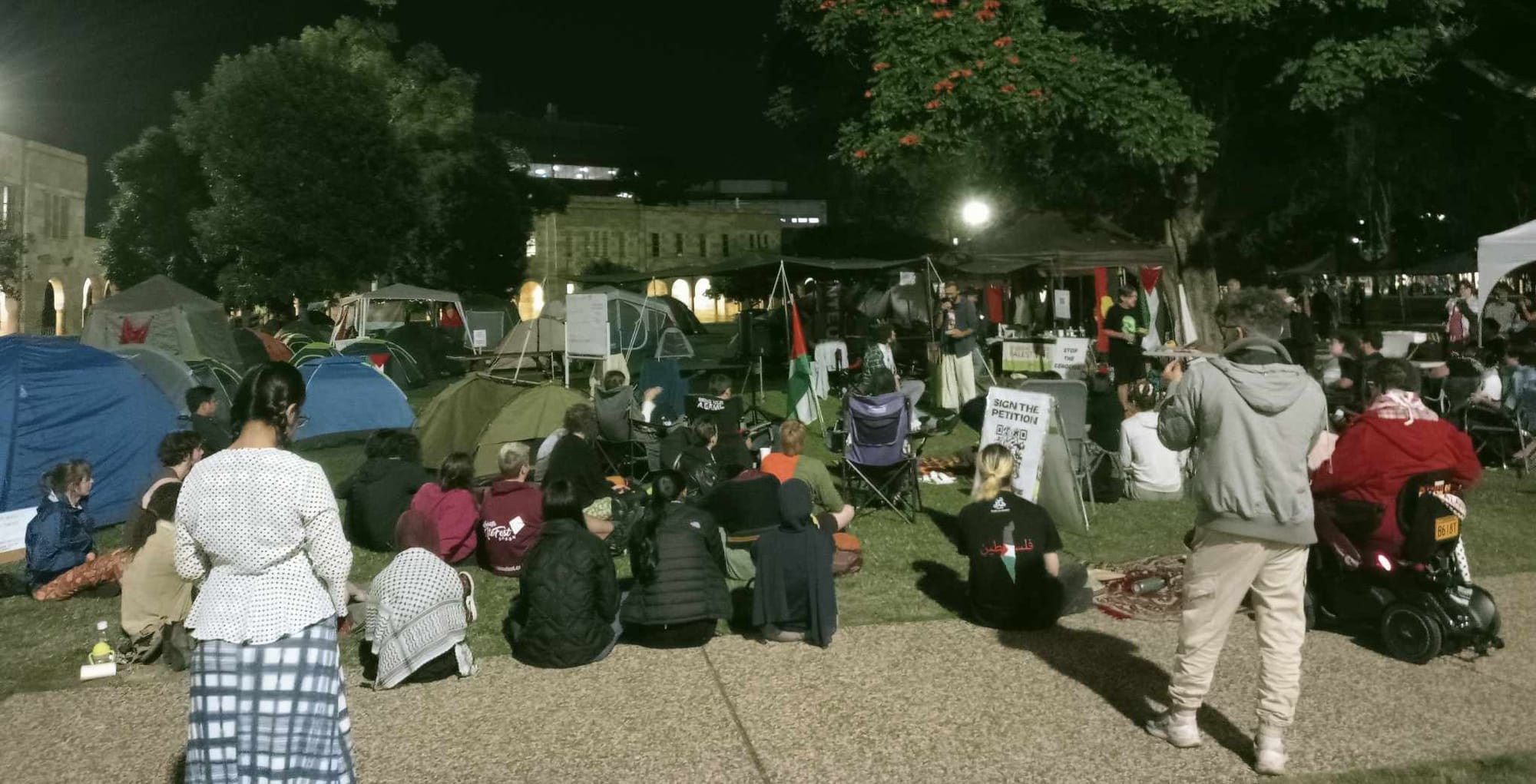 What's it really like on the ground at UQ's Gaza Solidarity Camp?